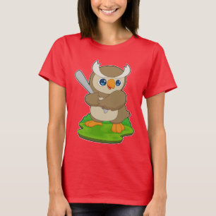 Owl Baseball Baseball bat T-Shirt