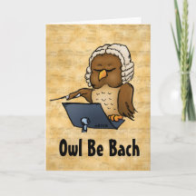 Owl Be Back Funny Blank Inside Greeting Card