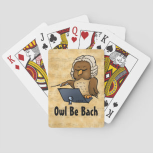 Owl Be Back Funny Cartoon Playing Cards