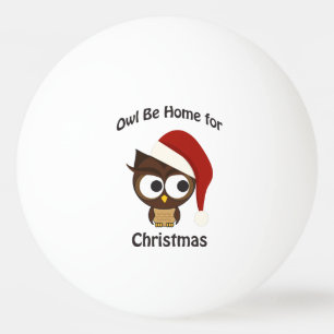 Owl be home for Christmas! Ping Pong Ball