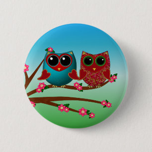 Owl be loving you-Pins 6 Cm Round Badge