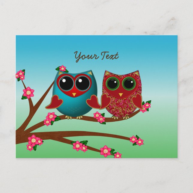Owl be loving you PostCard (Front)