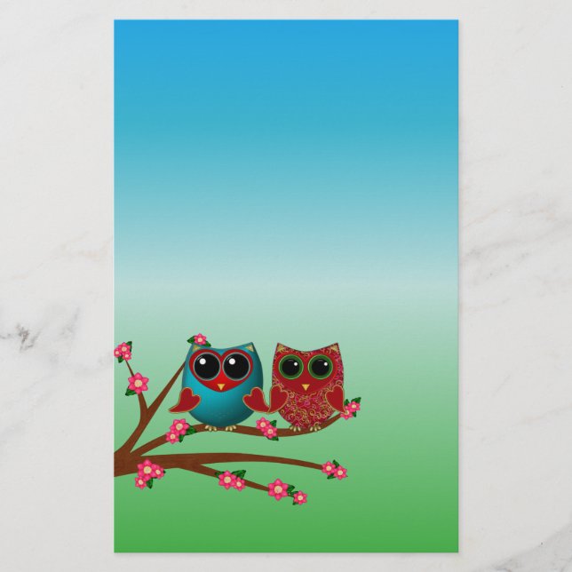 Owl be loving you Stationery (Front)