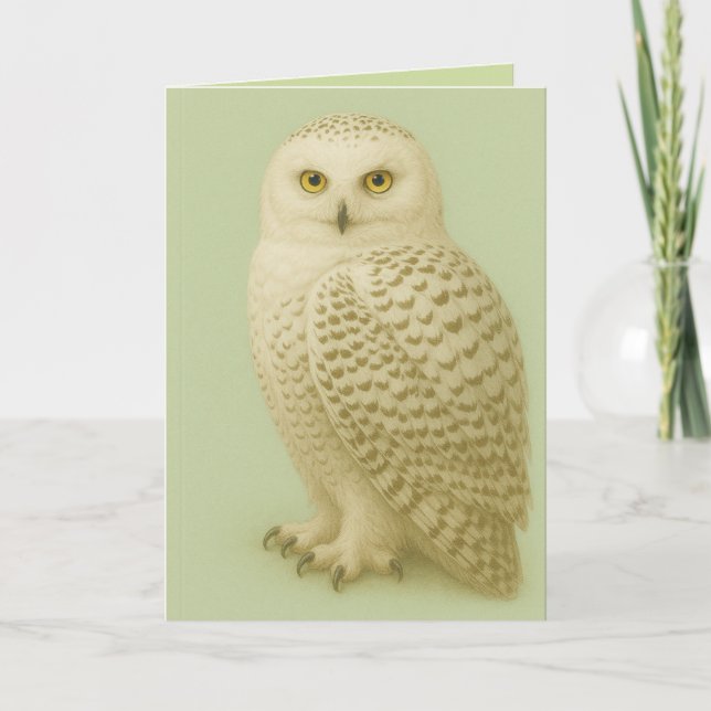 "Owl be missing you" card. Card (Front)