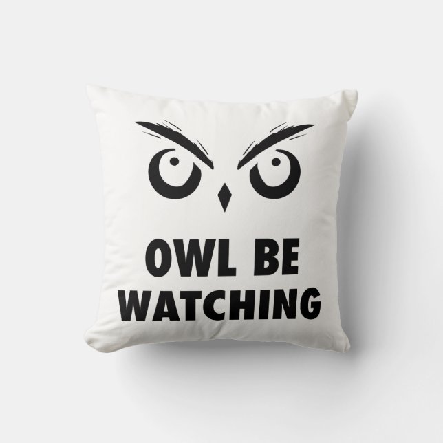 Owl Be Watching Cushion (Front)