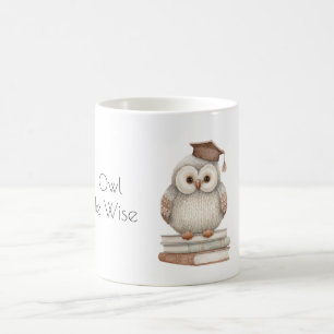 Owl Be Wise Books Coffee Mug