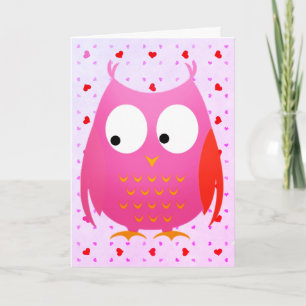 Owl Be Your Valentine Hearts Valentines Day Card