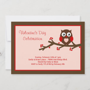 Owl Be Yours Valentine's Party Invitation