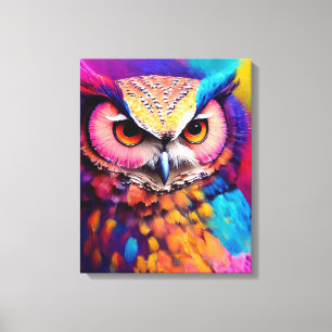Owl Bird Animal Discovery Adventure Nature Planet Canvas Print