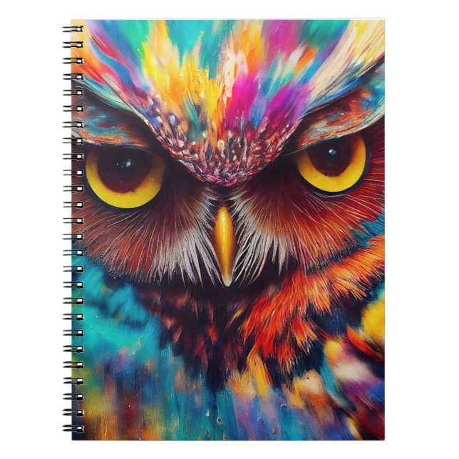 Owl Bird Animal Discovery Adventure Nature Planet  Notebook (Front)