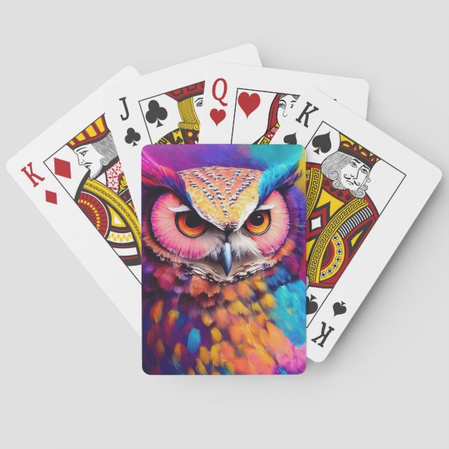 Owl Bird Animal Discovery Adventure Nature Planet  Playing Cards (Back)