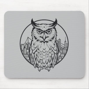 Owl Bird Animal Freedom World Wildlife Wonder Art Mouse Mat