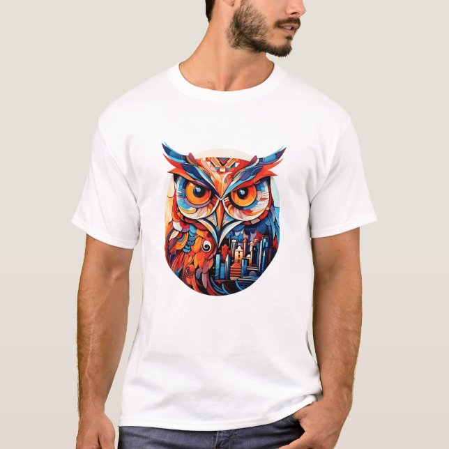 Owl Bird Animal World Wildlife Beauty Discovery T-Shirt (Front)