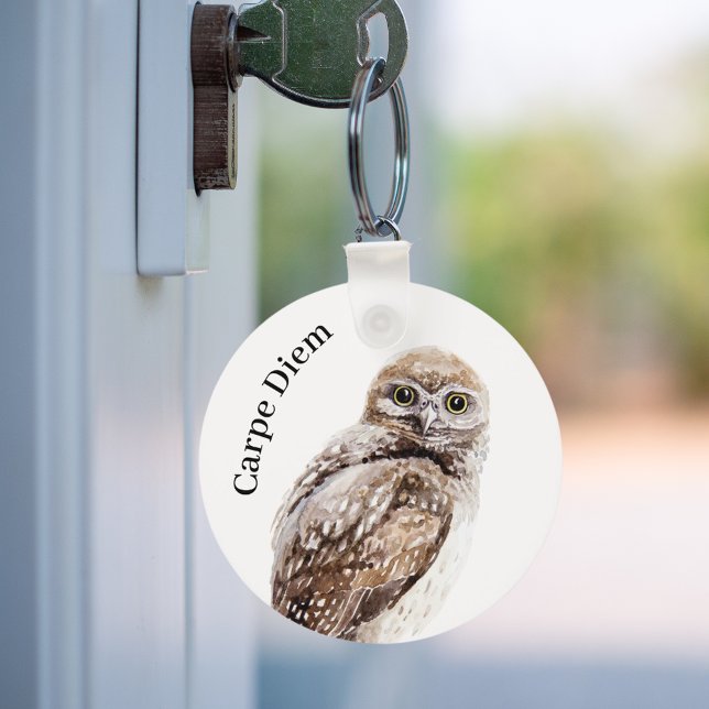 Owl bird Carpe Diem Key Ring (Creator Uploaded)
