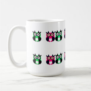 owl, bird, cartoon owl coffee mug