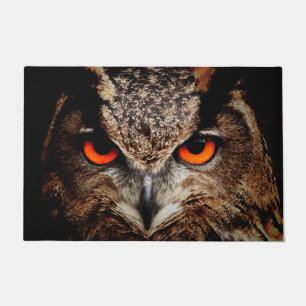 owl bird eyes eagle doormat