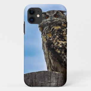 Owl Bird Feathers Animal Nature Destiny Peace Love iPhone 11 Case