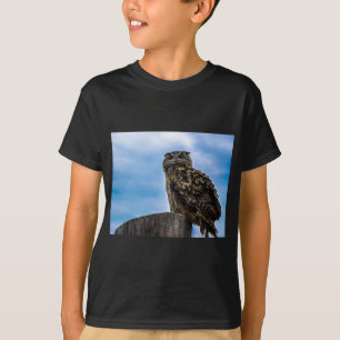 Owl Bird Feathers Animal Nature Destiny Peace Love T-Shirt