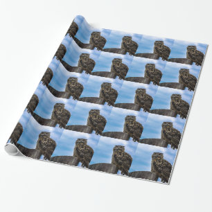 Owl Bird Feathers Animal Nature Destiny Peace Love Wrapping Paper