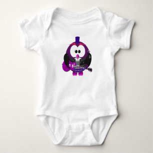 Owl bird music animation animal baby bodysuit