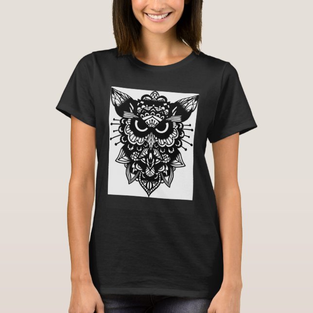 Owl Bird Wisdom Smart T-Shirt (Front)