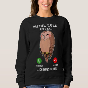 Owl Birds Ornithologist Biology Biologist Night Cu Sweatshirt