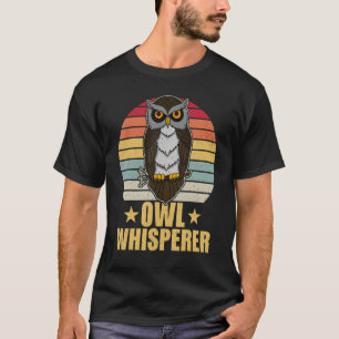 Owl Birds Ornithologist Biology Biologist Night Cu T-Shirt