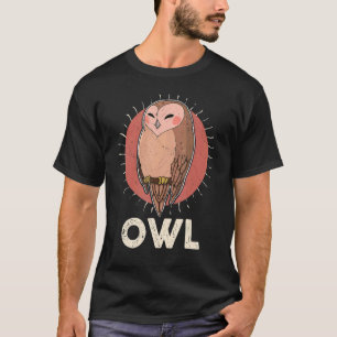 Owl Birds Ornithologist Biology Biologist Night Cu T-Shirt