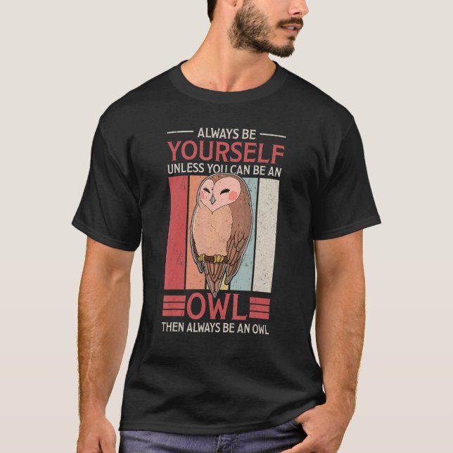 Owl Birds Ornithologist Biology Biologist Night Cu T-Shirt (Front)