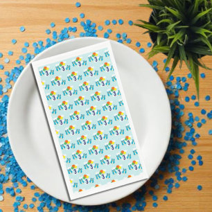 Owl Birthday Napkin
