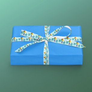Owl Birthday Satin Ribbon