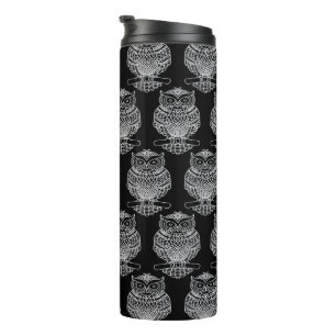 Owl (black) - Thermal Tumbler