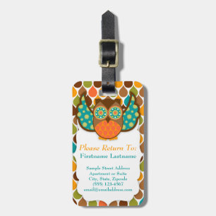 Owl Boheme Custom Luggage Tag