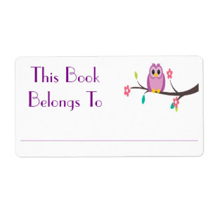 Owl Book Sticker