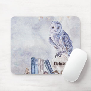 Owl & Books Mouse Mat