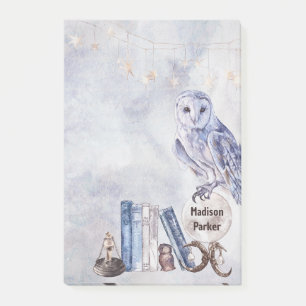 Owl & Books Post-it Notes