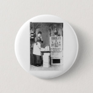 Owl Brand Chocolate 1887 6 Cm Round Badge