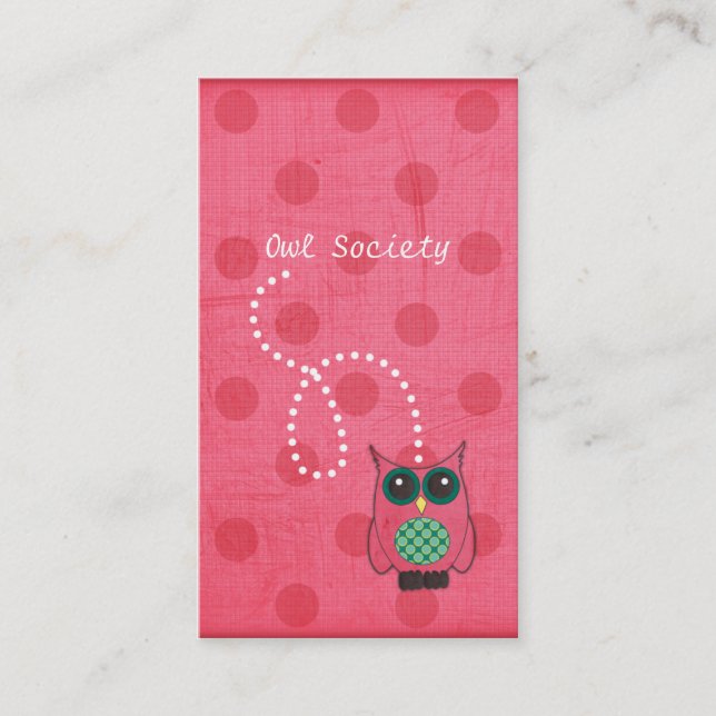 Owl Business Cards (Front)