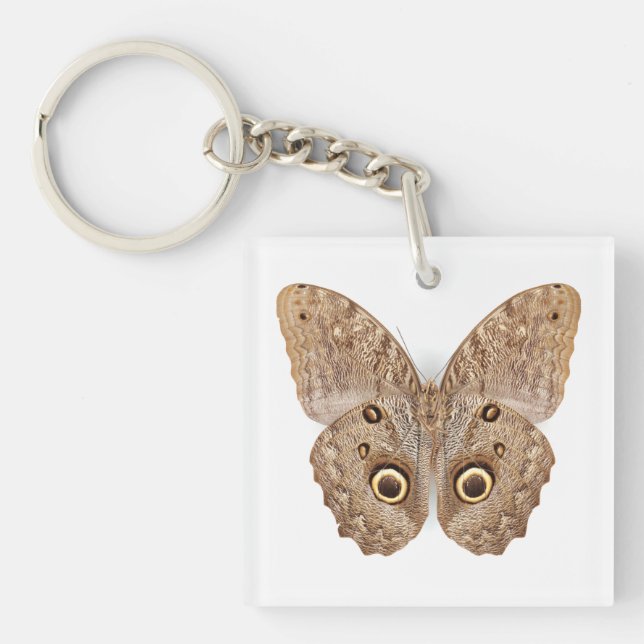 Owl Butterfly Key Ring (Front)