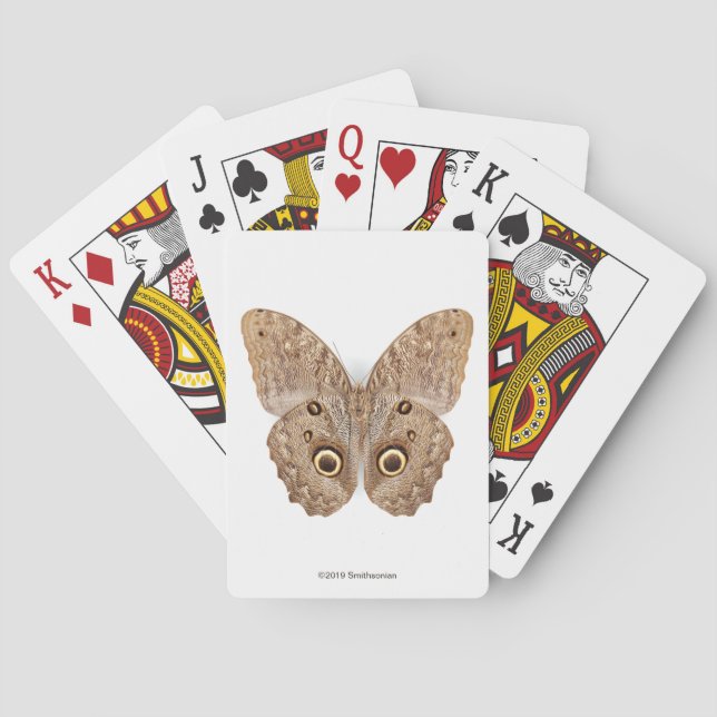 Owl Butterfly Playing Cards (Back)