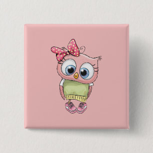 Owl Button