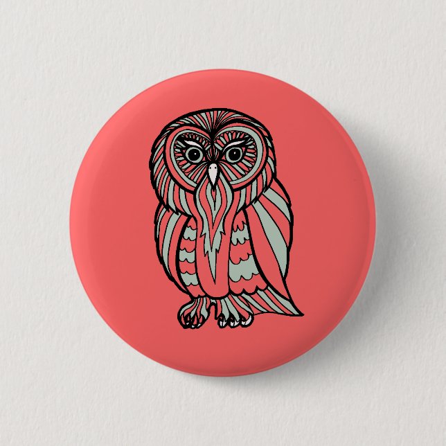 Owl Button (Front)