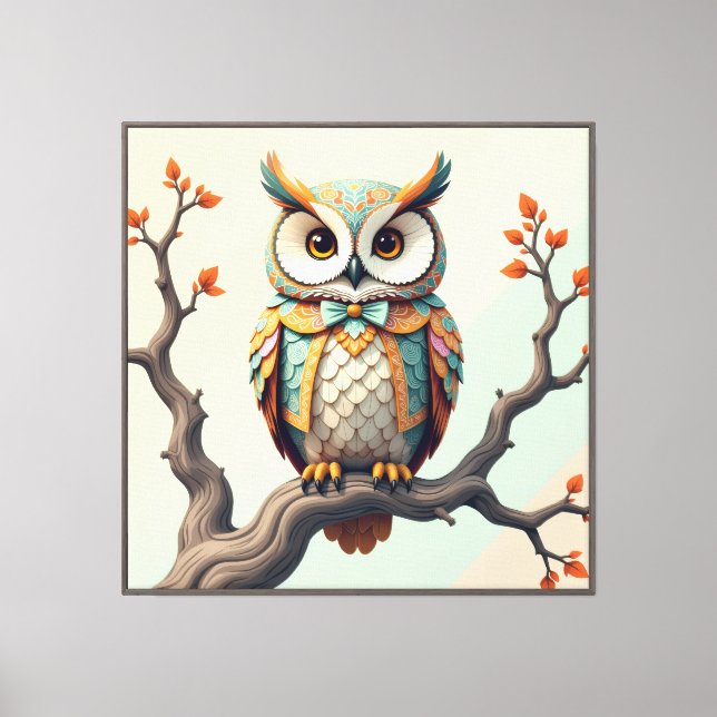 Owl Canvas Print (Front)