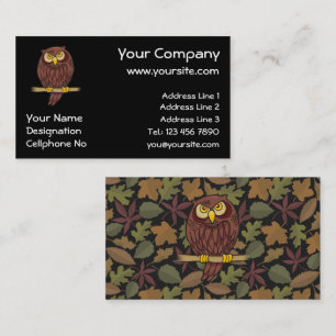 Owl Cartoon Business Card