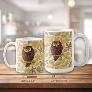 Owl Cartoon Coffee Mug