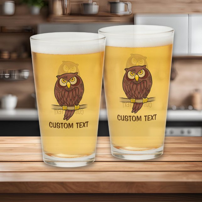 Owl Cartoon Glass (Creator Uploaded)