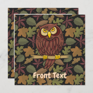 Owl Cartoon Invitation