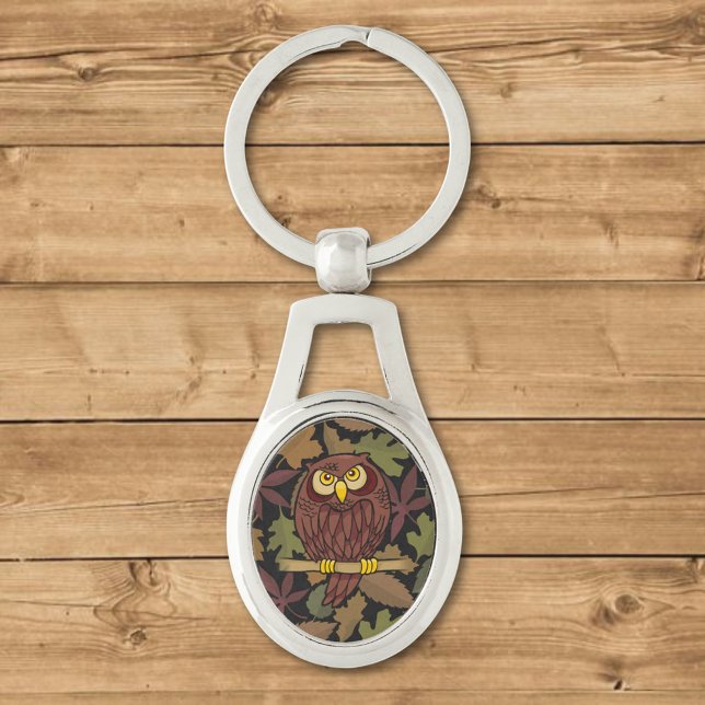 Owl Cartoon Key Ring (Creator Uploaded)