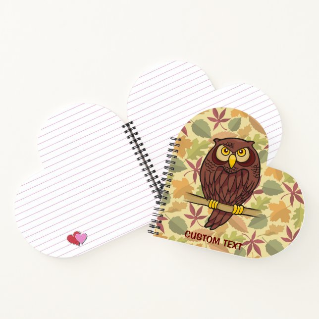 Owl Cartoon Notebook (Inside)