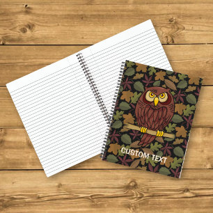 Owl Cartoon Notebook